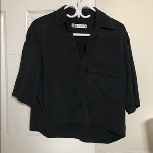 Oversized button crop